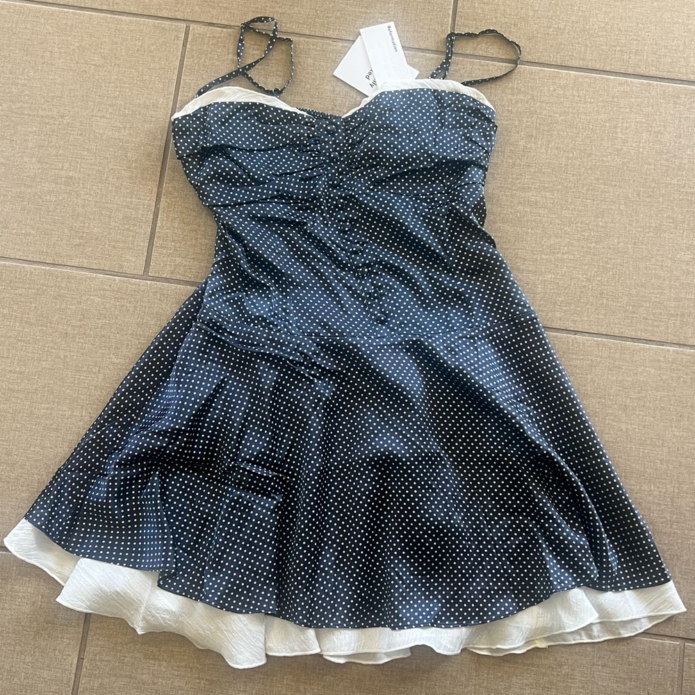 NWT Reformation Ursula silk dress